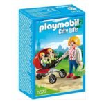 Playmobil City Life 5573 – Mãe com Carrinho de Gémeos