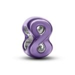 Pandora – Charm Infinito em Prata 925 com Esmalte Lilás (794909C01)